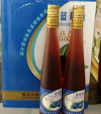 青岛中粮 莫高古道 蓝莓酒 4.5度 375ml*6/箱